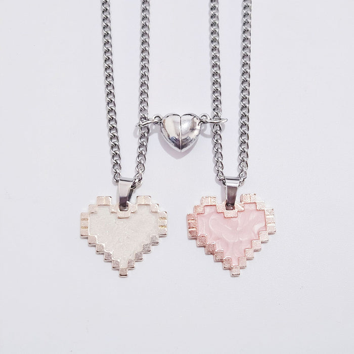 Wholesale Necklace men's and women's magnetic suction fashionable niche versatile pendant