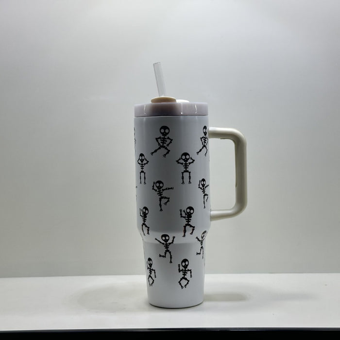 Wholesale 304 Stainless Steel Glow in the Dark 40oz Insulated Tumbler with Handle MOQ≥2