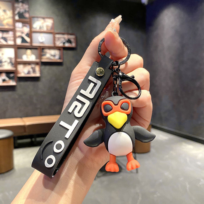 Wholesale Cartoon Silicone Keychain Bag Pendant