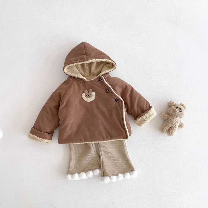 Wholesale Lambskin Thickened Coat Children's Plush Cotton Coat JDC-CTS-WeiNiS022