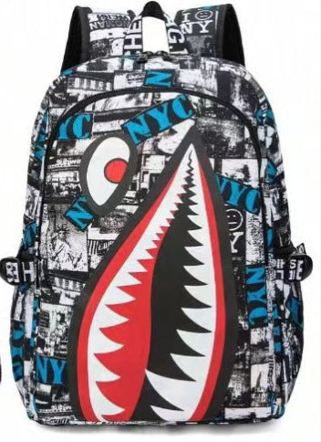 Wholesale Shark Personalized Pattern Printing Backpack Bags