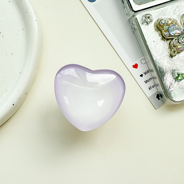 Wholesale Glass Heart-Shaped Phone Airbag Stand