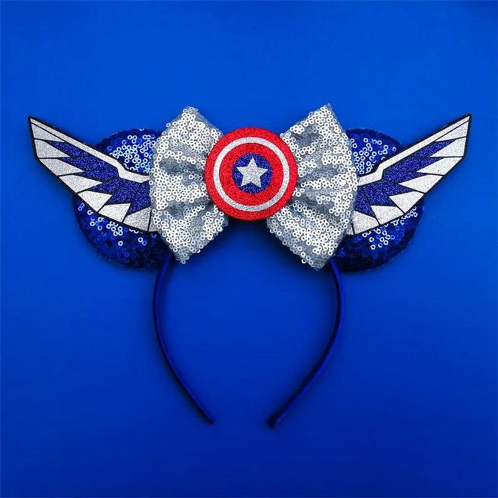 Wholesale Independence Day Sequin Bow Fabric Headband JDC-HD-ZheZ005