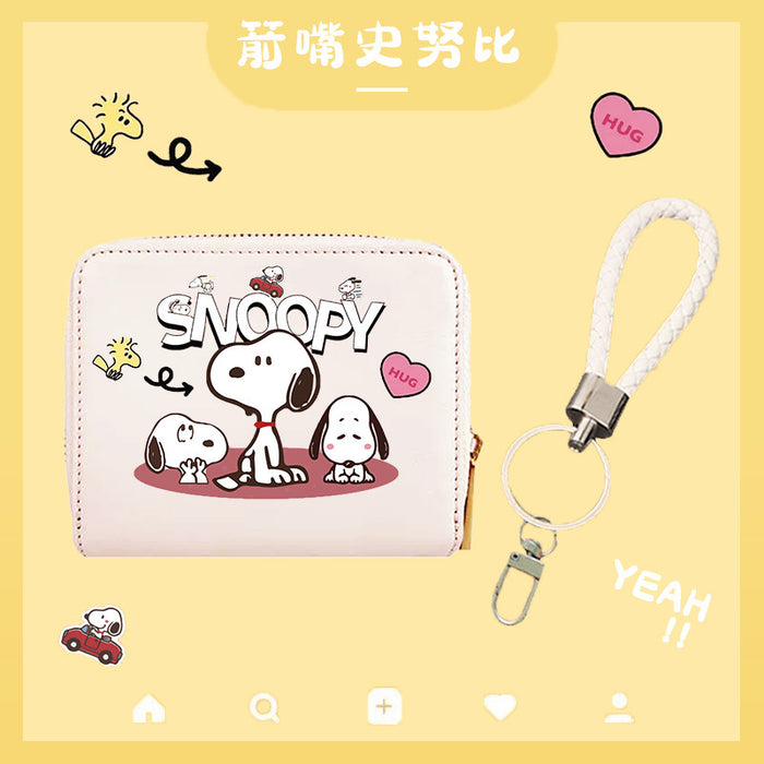 Wholesale  Cartoon Snoopy Wallet Card Bag Small and Large   Cute Chain Anti-degaussing