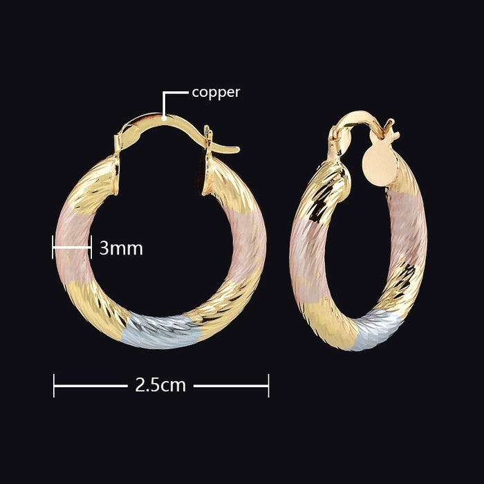 Wholesale Round colored Hoop Earrings