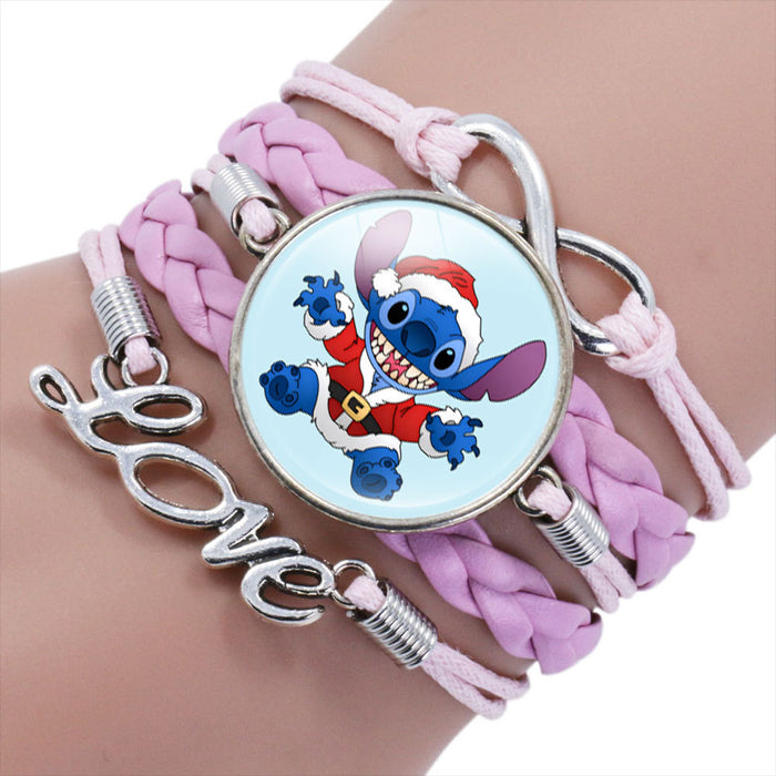 Wholesale Cartoon Braided Multi-layer Gemstone Bracelet JDC-BT-NH019