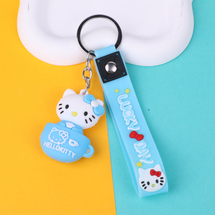 Wholesale Cute Cartoon Keychain Soft Rubber Three-dimensional Doll Pendant Mobile Phone Bag Pendant