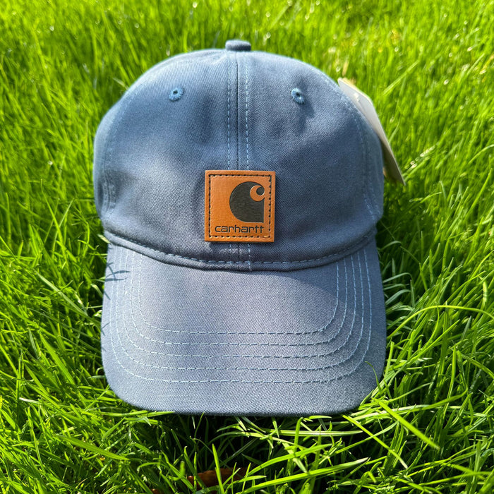Wholesale Outdoor retro duckbill cap leather label soft top baseball cap workwear solid color curved edge cap unisex hat