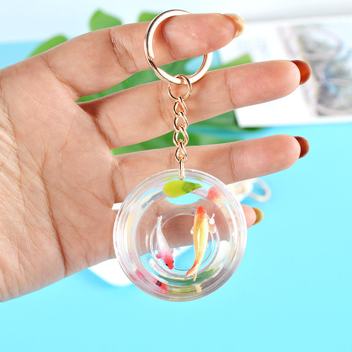 Wholesale Lucky Koi Fish Keychain Bag Charm Car Key Accessory Gift For Resale MOQ≥5