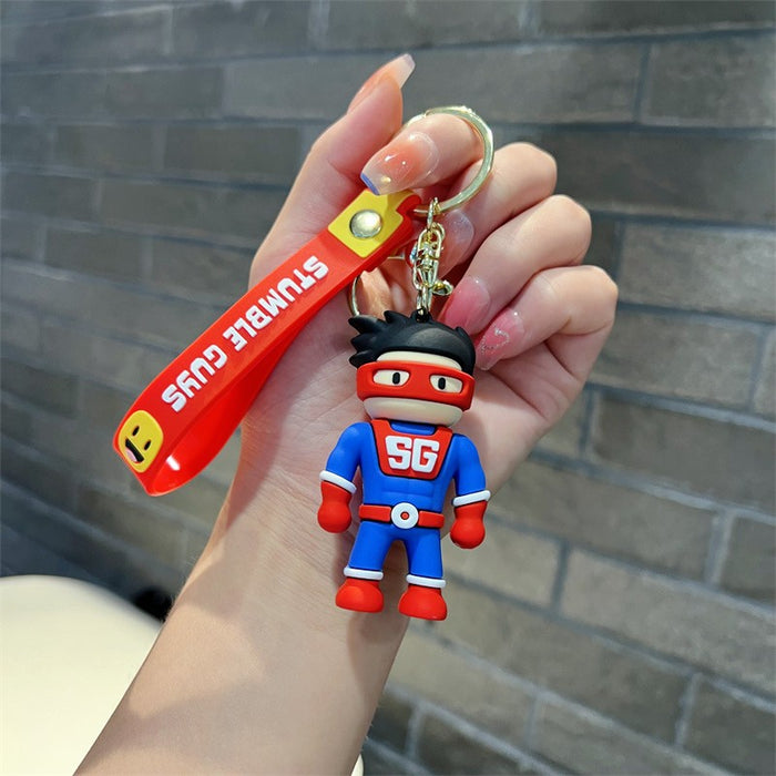 Wholesale Cartoon Game PVC Soft Glue Keychain JDC-KC-JinB029