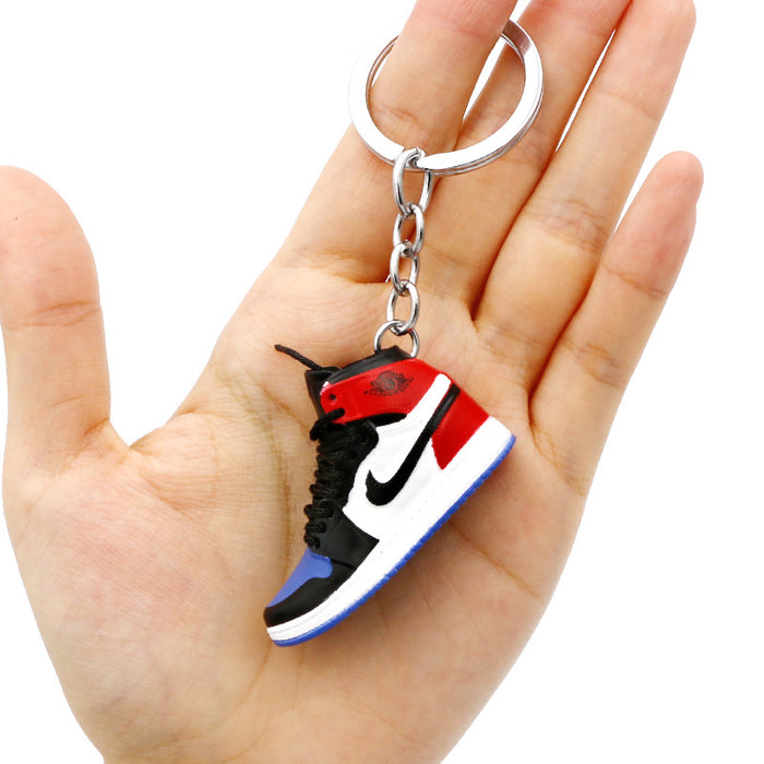 Wholesale PVC Mini Basketball Shoe Keychain JDC-KC-QLPing008