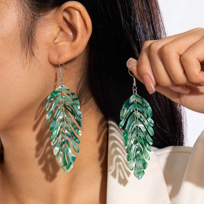 Wholesale Weaving flower earrings for vacation style earrings