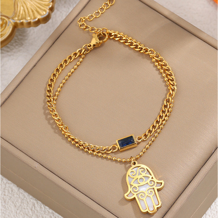 Wholesale Titanium Steel Bracelet Devil's Eye Palm Bracelet High Grade Stainless Steel Bracelet