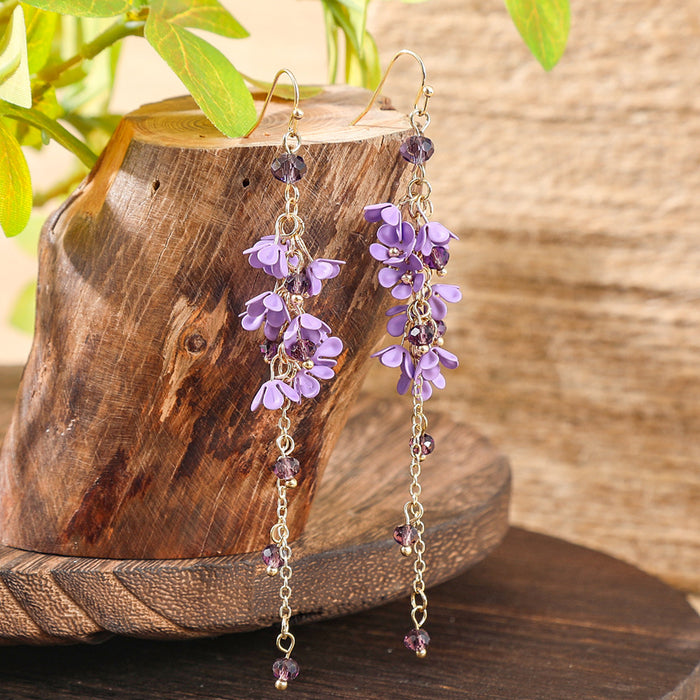 Wholesale Bohemian Tassel Geometric Drop Earrings Electroplated Zinc Alloy Jewelry Accessory MOQ≥2