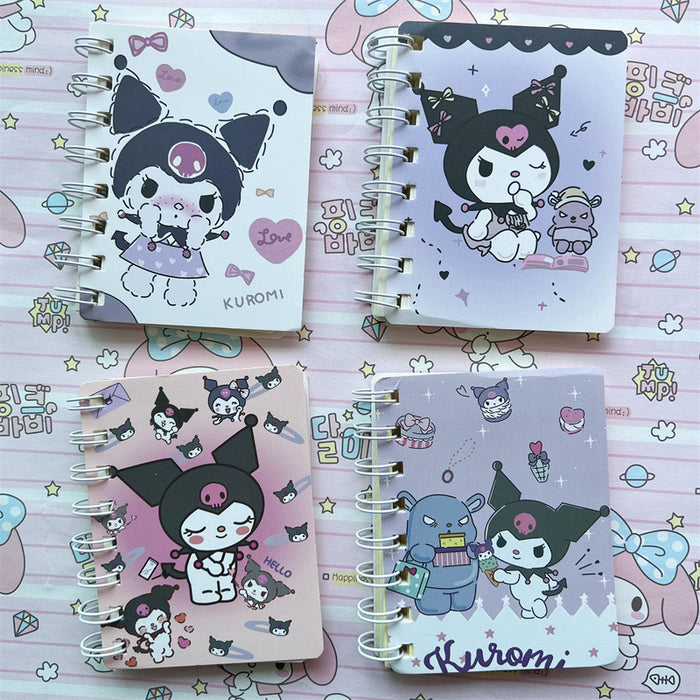 Wholesale 4 Sets of A7 Small Coil Cartoon Paper Notebook JDC-NK-YYC004