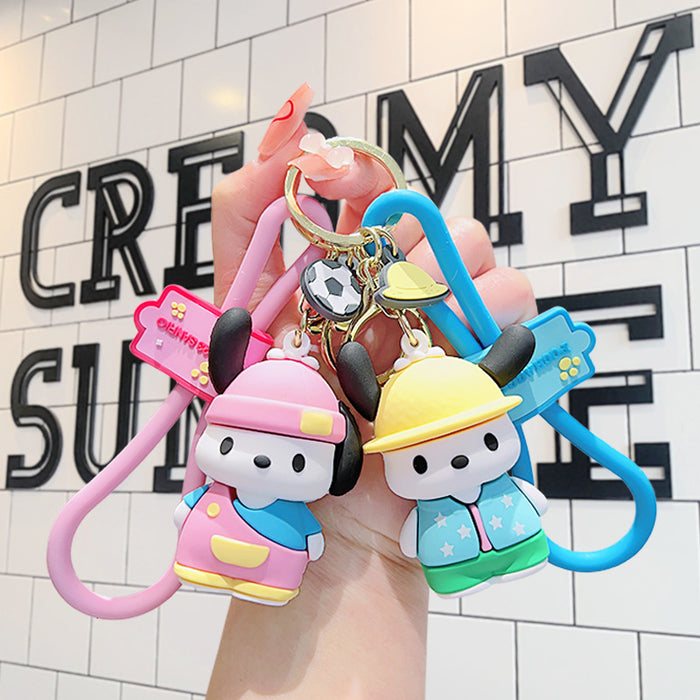 Wholesale Cartoon Doll Silicone Keychain JDC-KC-LiuFan027