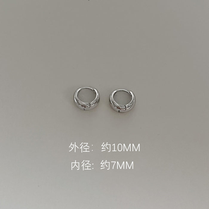 Wholesale Earrings, Silver Needles, Earrings, Women's Simple Earrings, Earrings, Bone Nails, High End Circles, Earrings