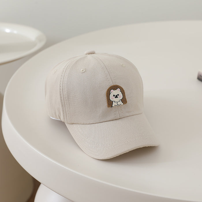 Wholesale Cute Cartoon Kids Baseball Cap Letter Bear Design Sun Hat For Boys Girls