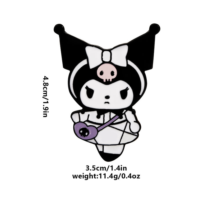 Wholesale Trendy Cartoon Brooch Electroplated Alloy Metal Pin Cute Style Fashion Accessory