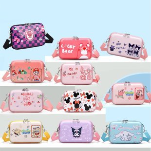 Wholesale Parent-child Children's Bags Mobile Phone Hard Shell Crossbody Bags Cartoon Anime Pattern Coin Purse Storage Bags JDC-SD-SS001