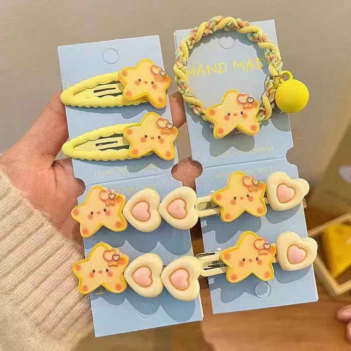 Wholesale  hair band cute side clip BB clip rubber band  hair rope