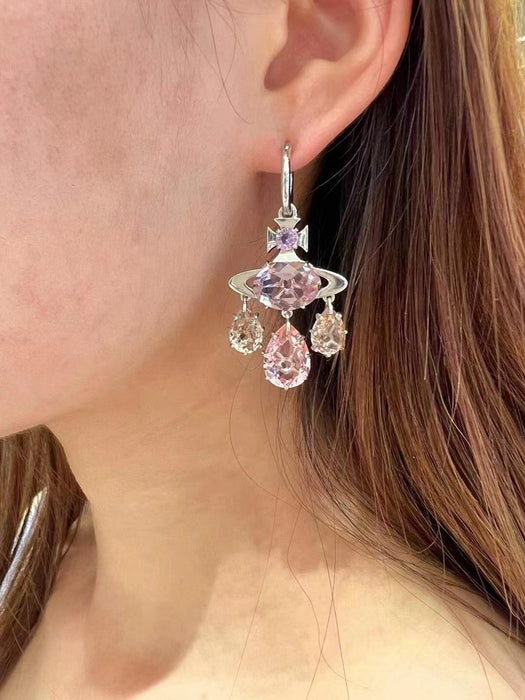 Wholesale Dreamcatcher Earrings for Women Colorful Sparkling Zircon Earrings