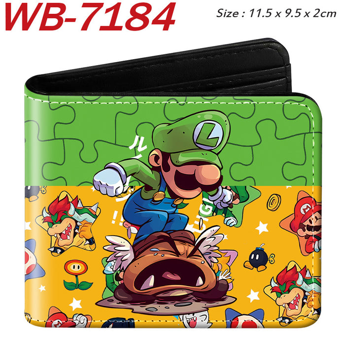 Wholesale Anime Cartoon Print PU Leather Bi Fold Wallet Street Fashion Unisex Student Wallets Waterproof Full Color Design Fashion Accessory Resale