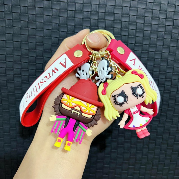 Wholesale Creative Cartoon PVC Soft Keychains JDC-KC-JinB013