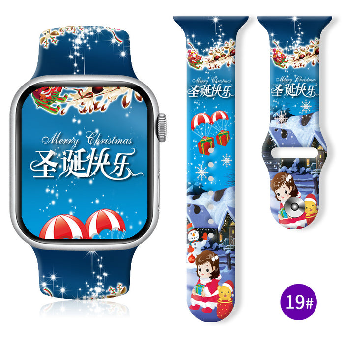 Wholesale Printed Silicone Watch Strap JDC-WD-NuoQi018