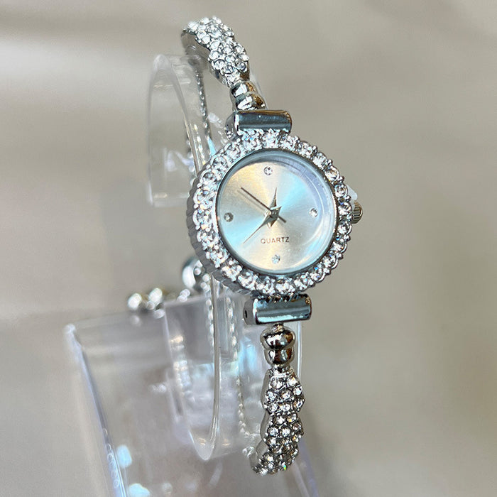 Wholesale bracelet watch ladies quartz watch fashion alloy diamond snake watch