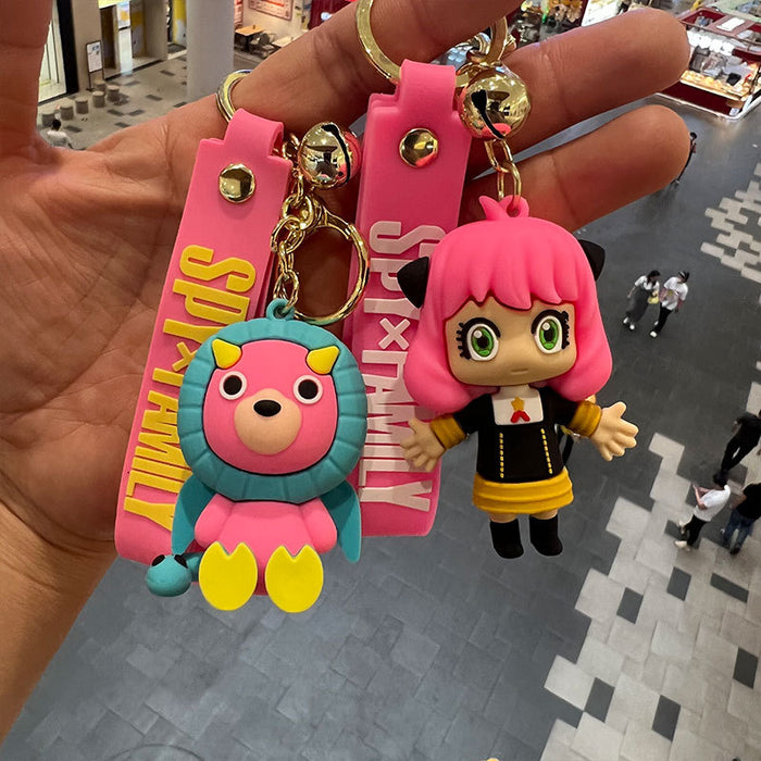 Wholesale Cartoon Keychain Epoxy PVC Doll Mobile Phone Keychain Pendant Accessories JDC-KC-MiaoYi005