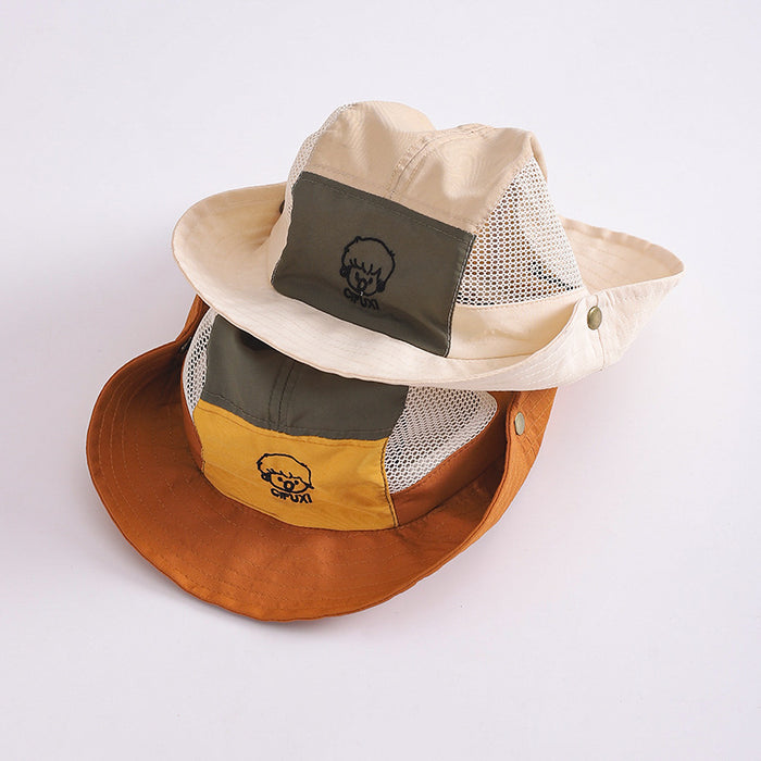 Wholesale Children's Hat Summer Thin Breathable Mesh Boys and Girls Large Brim