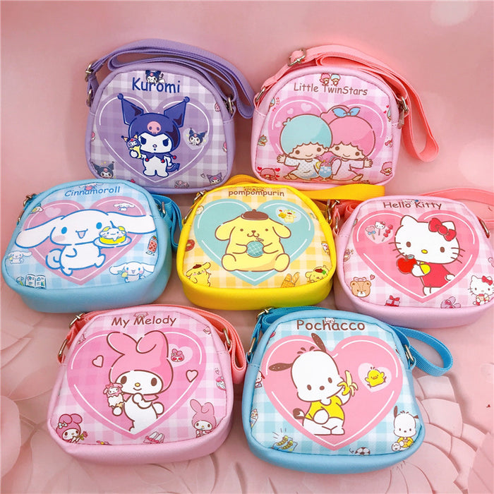 Wholesale PU Double-sided Printing Children's Messenger Shoulder Bag JDC-SD-YaLL003