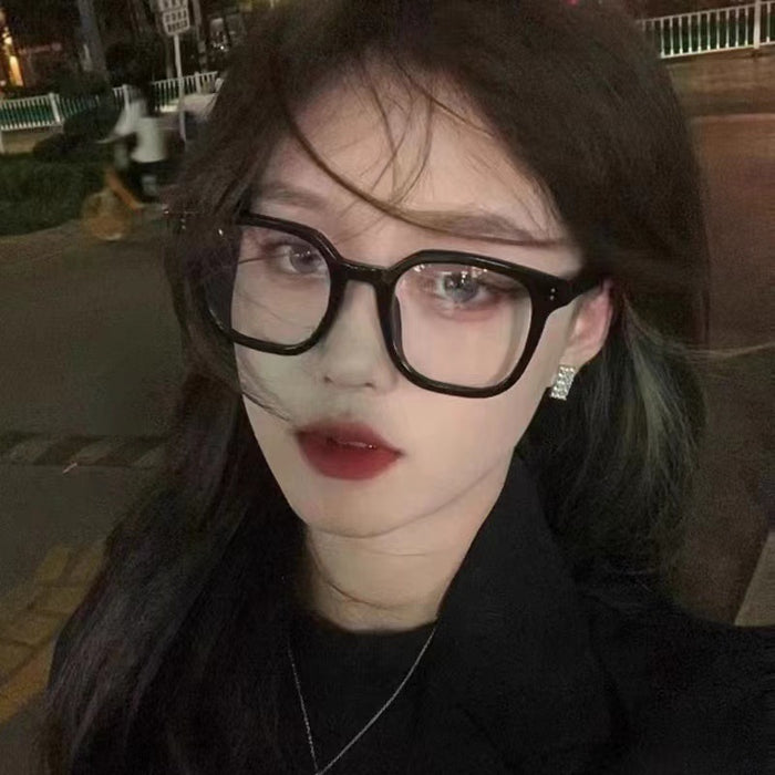 Wholesale Black frame glasses can be paired with anti blue light flat lenses for myopia