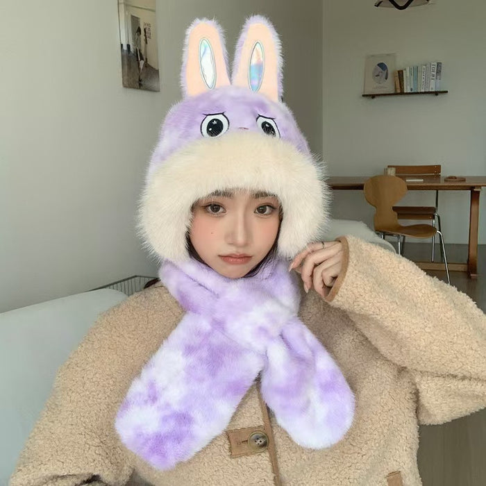 Wholesale Winter warm hat with one-piece cold protection