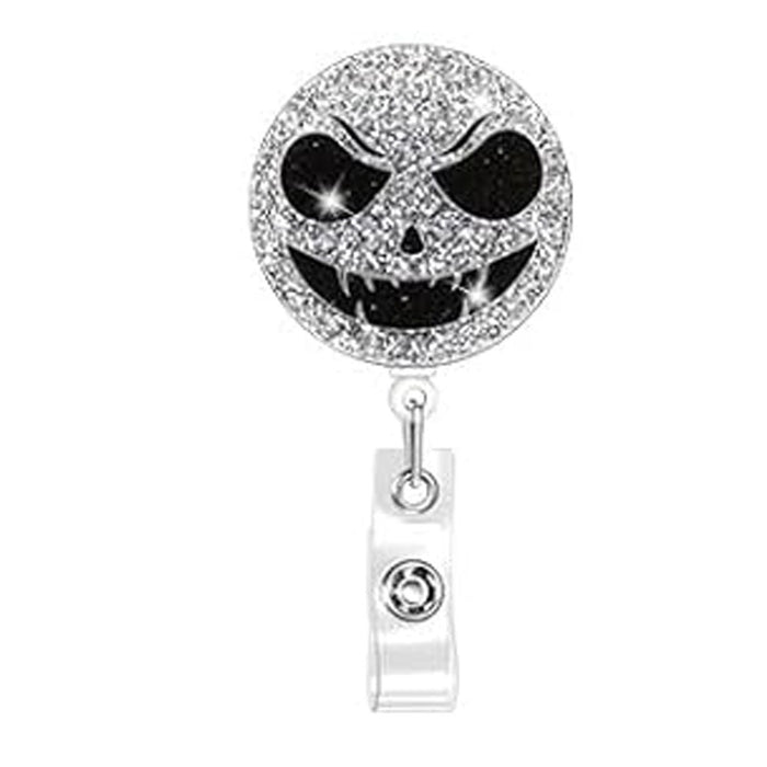 Wholesale Halloween Acrylic Retractable Clip Easy Pull Keychain JDC-KC-QiDing003