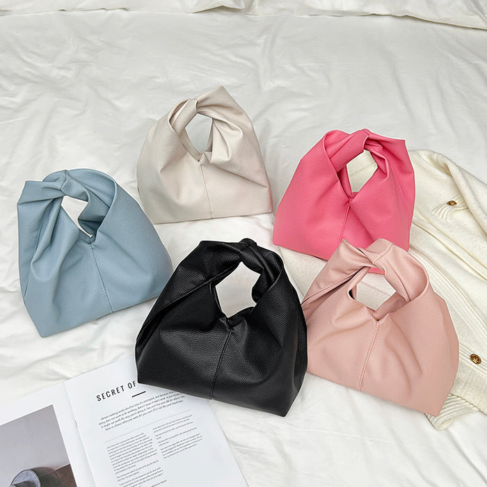 Wholesale Niche design cloud bag handbag summer new style high-end pleated croissant bag soft PU shoulder bag women' s bag