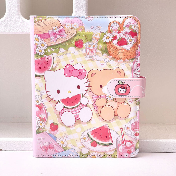 Wholesale Cartoon Cat Family A5 Loose-Leaf Notebook PU Cover Full-Color Diary Journal