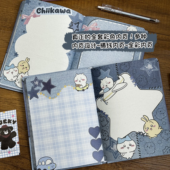 Wholesale 5pcs Cowboy Notebook Cute Cartoon Coloring Page Hand-Painted Printed Notepad Diary