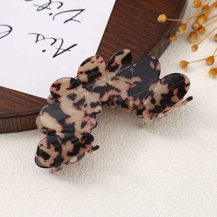 Wholesale Petal Acrylic Hair Claw Clip Large Mermaid Color