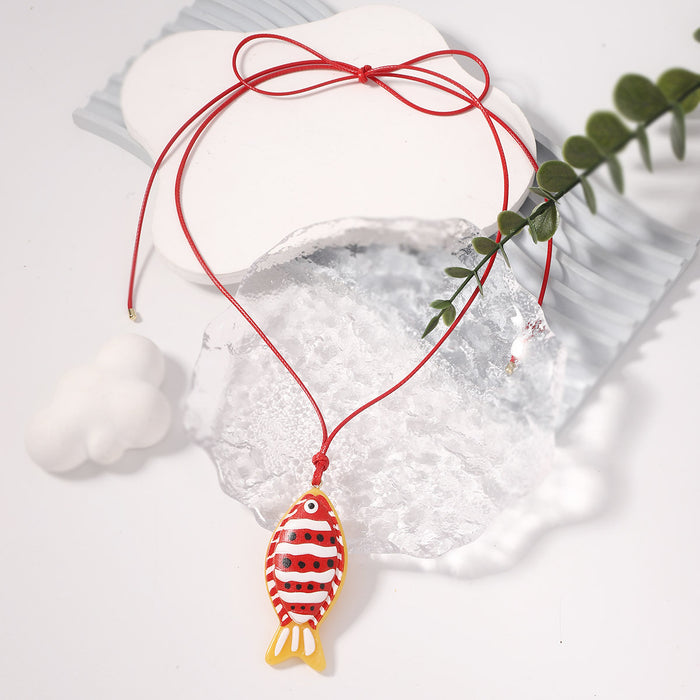 Wholesale Fish Ear Hook Necklace suit All-match Animal Necklace Daily commuter