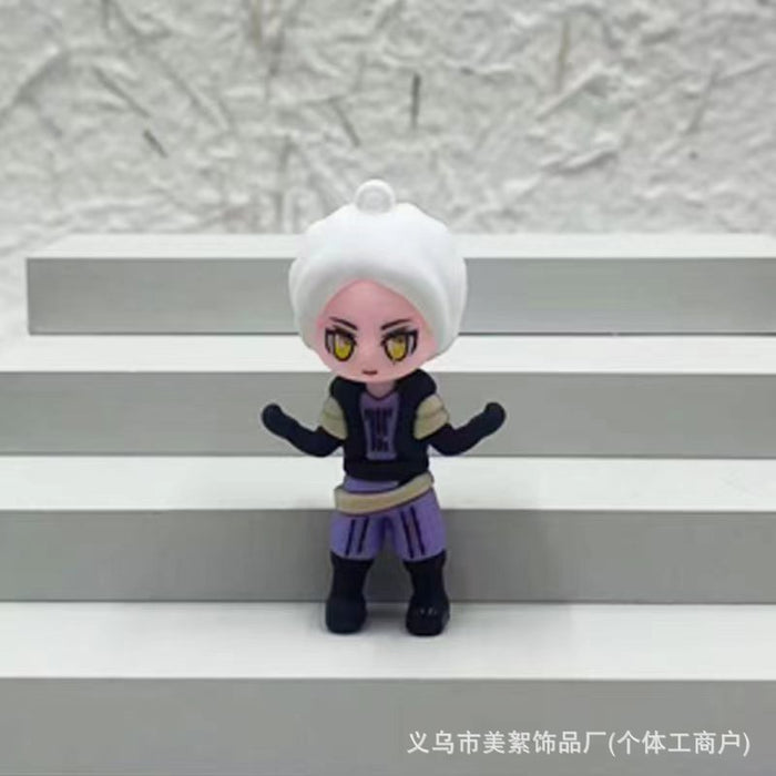 Wholesale Soft plastic three-dimensional doll pendant keychain