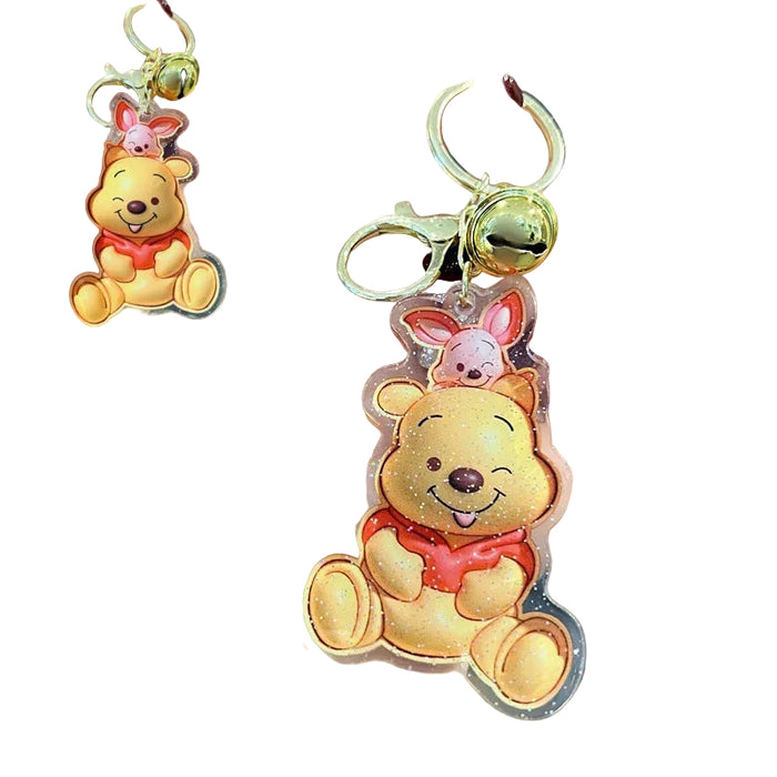 Wholesale 5 PCS Creative Cartoon Acrylic Keychains for Men and Women