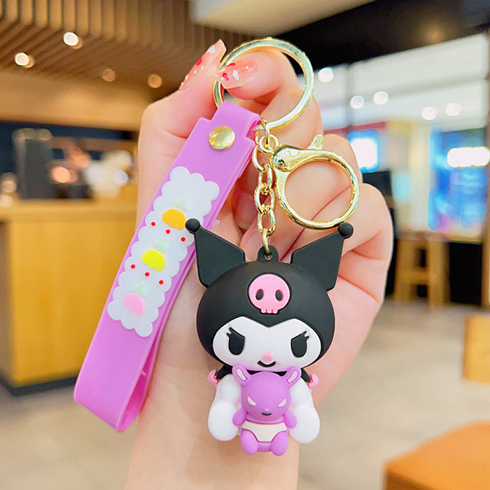 Wholesale Cartoon Doll Silicone Keychain JDC-KC-KuM016