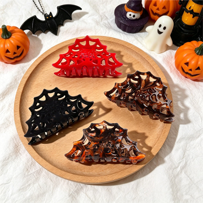Wholesale   Web Hollow Shark Hair Clip Women S Tortoiseshell Gothic Hair Claw Fashion Accessory Boutique Resale