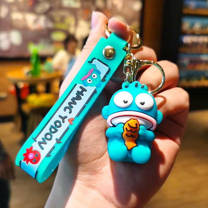 Wholesale Cute Fish Pvc Keychain Couple Doll Car Keychain