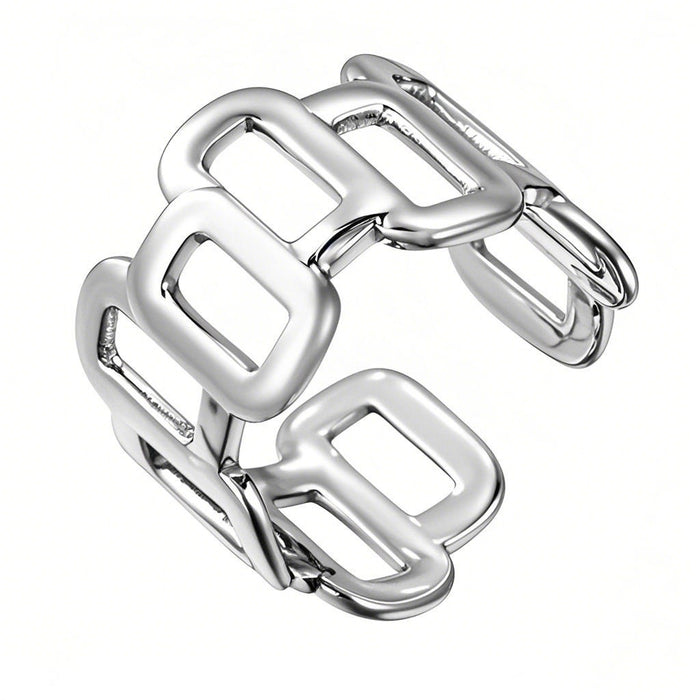 Wholesale Titanium steel irregular pattern ring