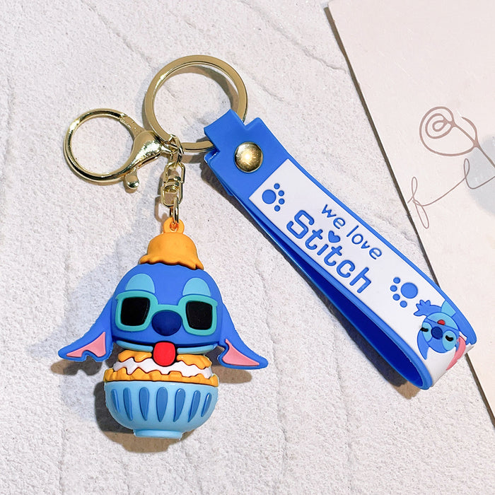 Wholesale cute doll  soft rubber pvc car key chain