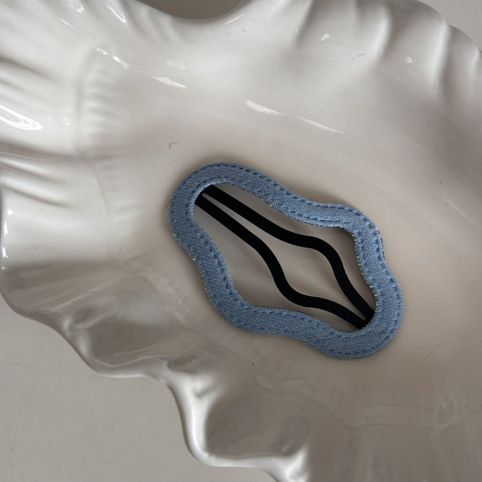 Wholesale Denim blue fabric bb clip cute dopamine baby hair clip broken hair side clip bangs hair accessories new