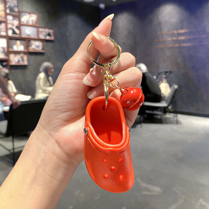 Wholesale Chic Slipper Keychain Metal Keyring Bag Charm MOQ≥2